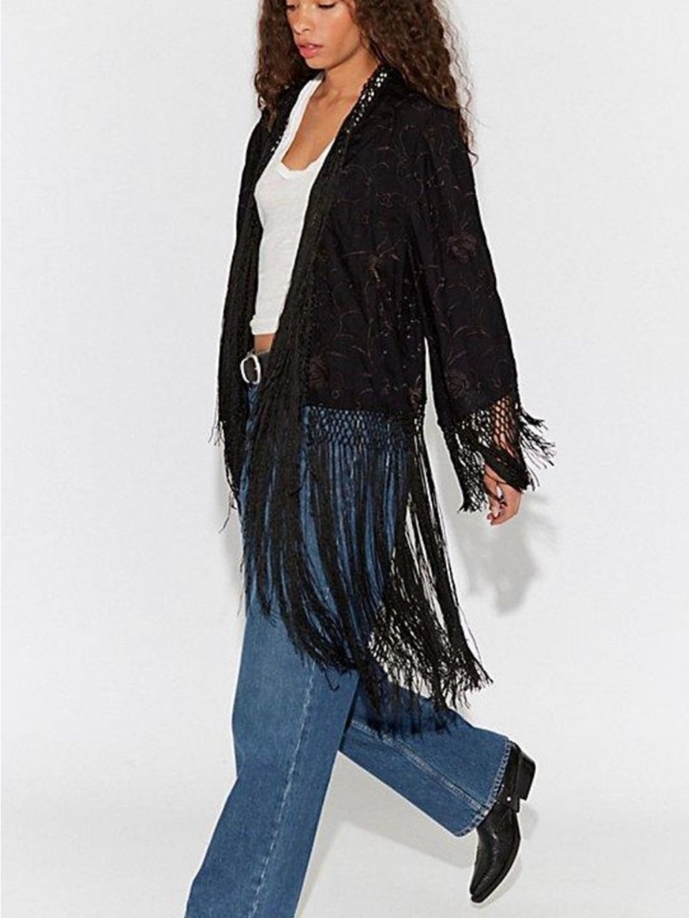 Free People London nights piano duster top - Picture 3 of 6